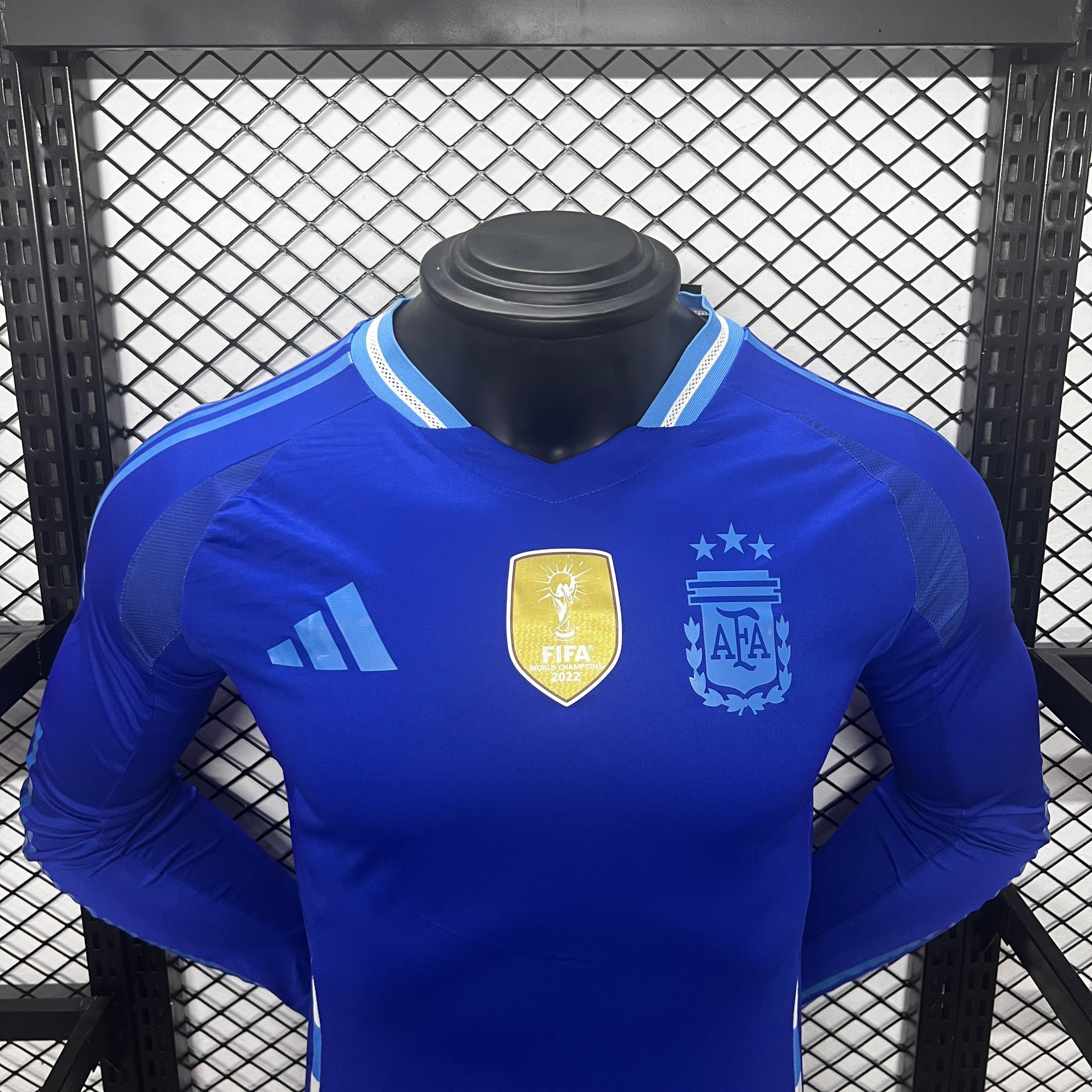 SIUjerseys-Argentina 2024 Away Long Sleeve Jersey - Player Version