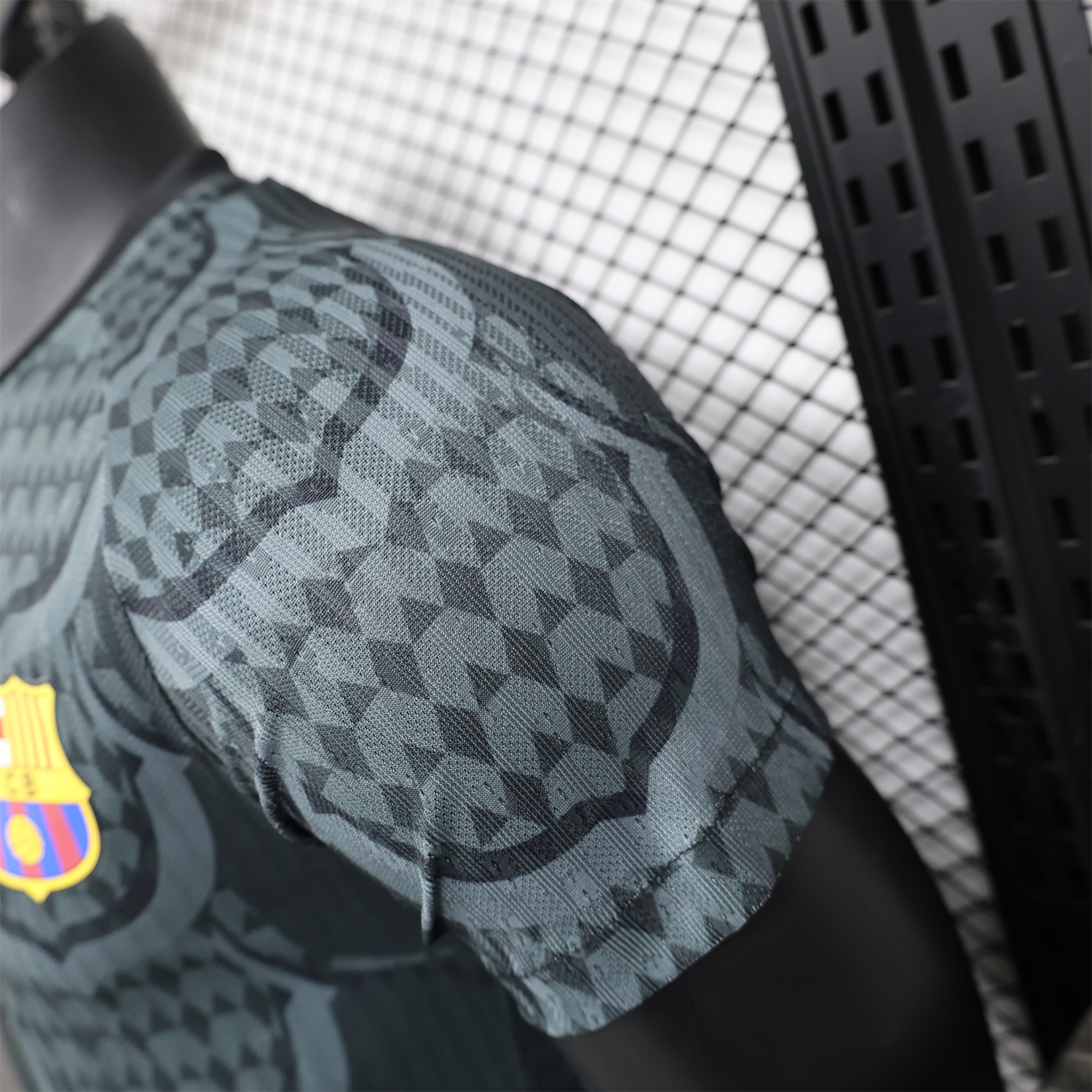 SIUjerseys-Barcelona 24-25 Gray Scales Texture Special Edition Jersey - Player Version
