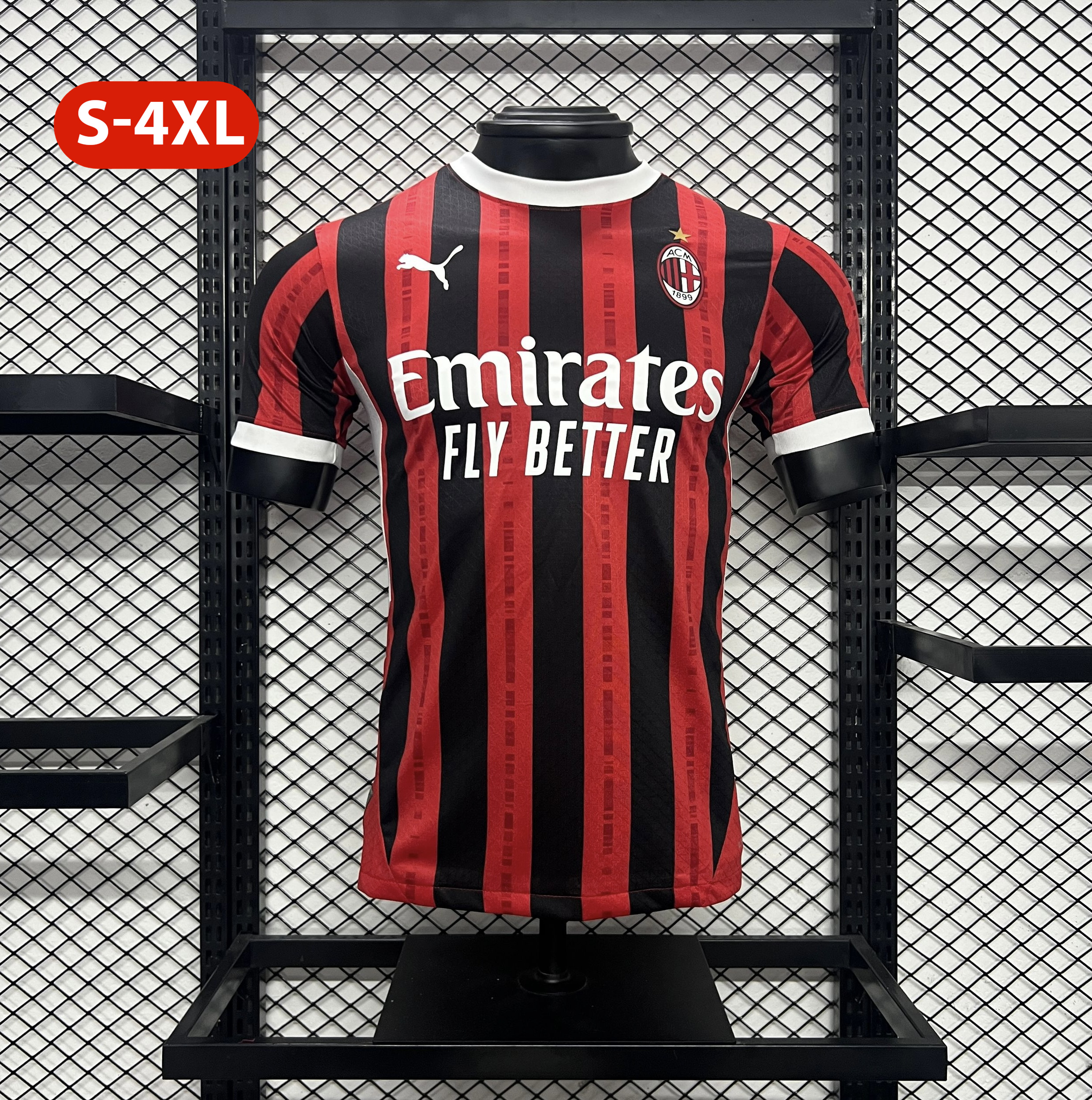 unitedfutballjersey-AC Milan 24-25 Home Stadium Jersey - Player Version