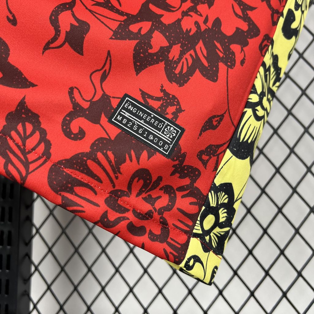 SIUjerseys-Portugal 2024-25 Red Flower Special Edition Jersey - Fans Version