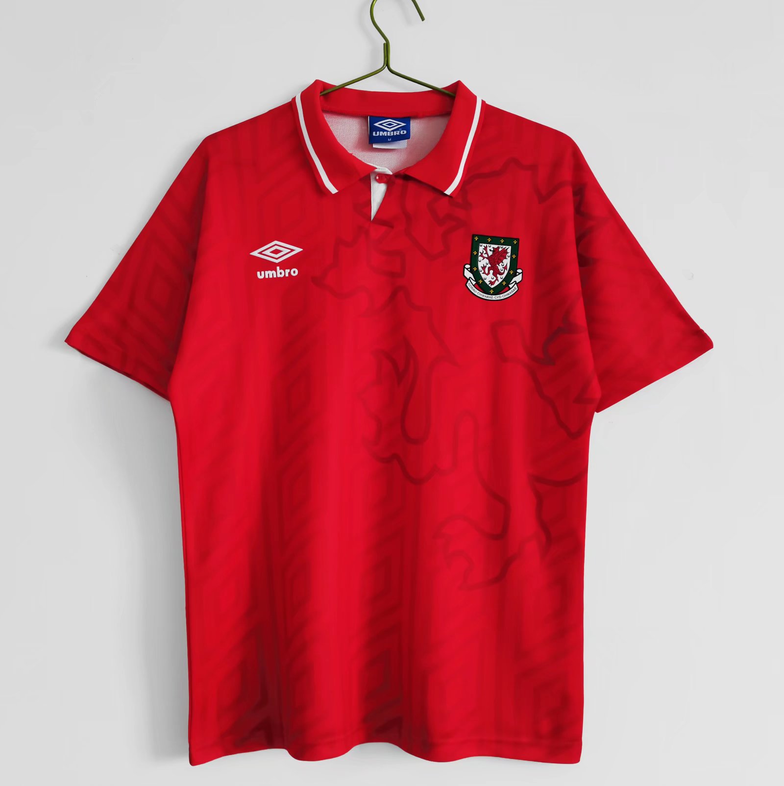 SIUjerseys-Retro Wales 1992 Home Stadium Jersey