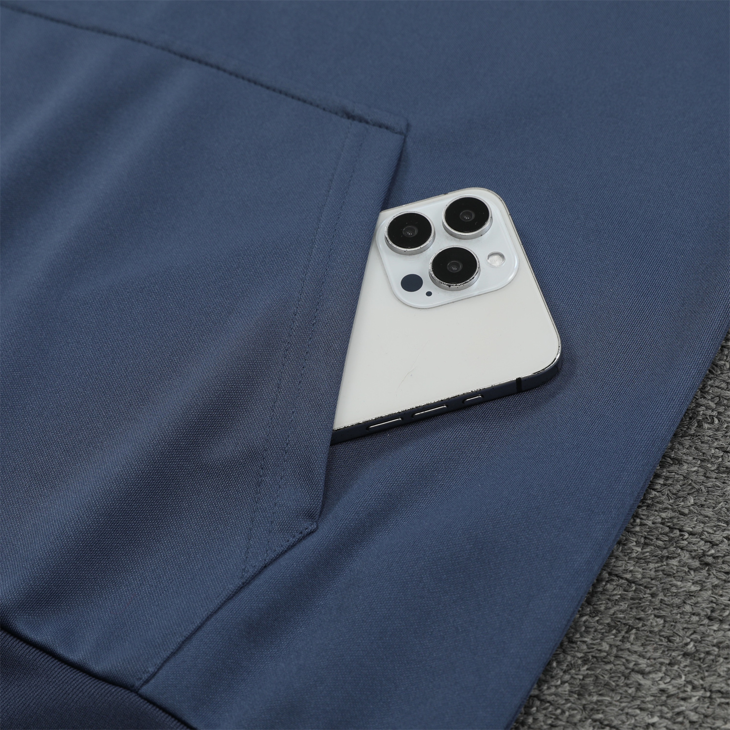 SIUjerseys-Inter Milan 24-25 Training Hoodie Set - Blue - Gray Hoodie and Pants