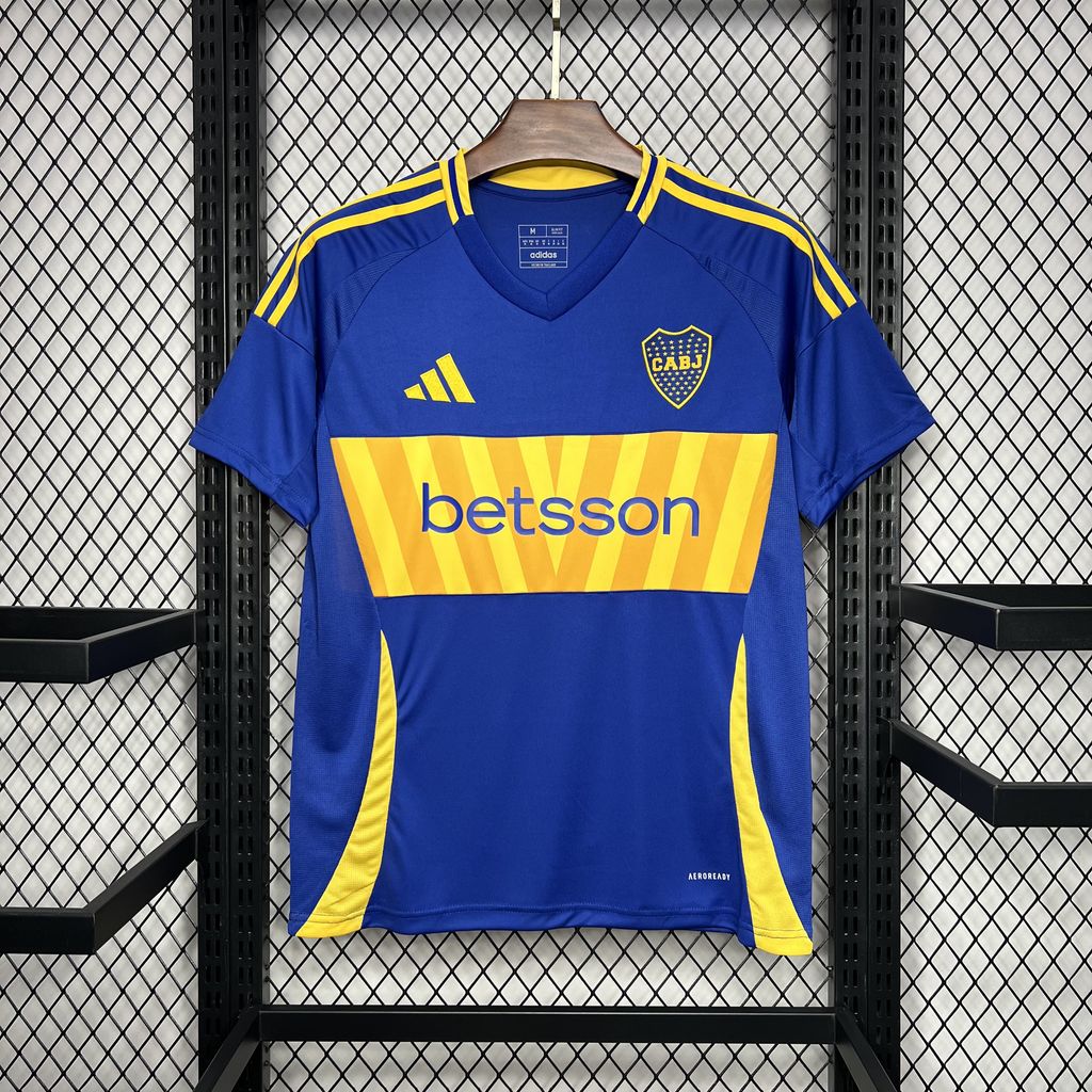 ManixJersey.com | Boca Juniors 24-25 Home Stadium Jersey - Fans Version -Customize Name, Number and Patch | Worldwide Shipping