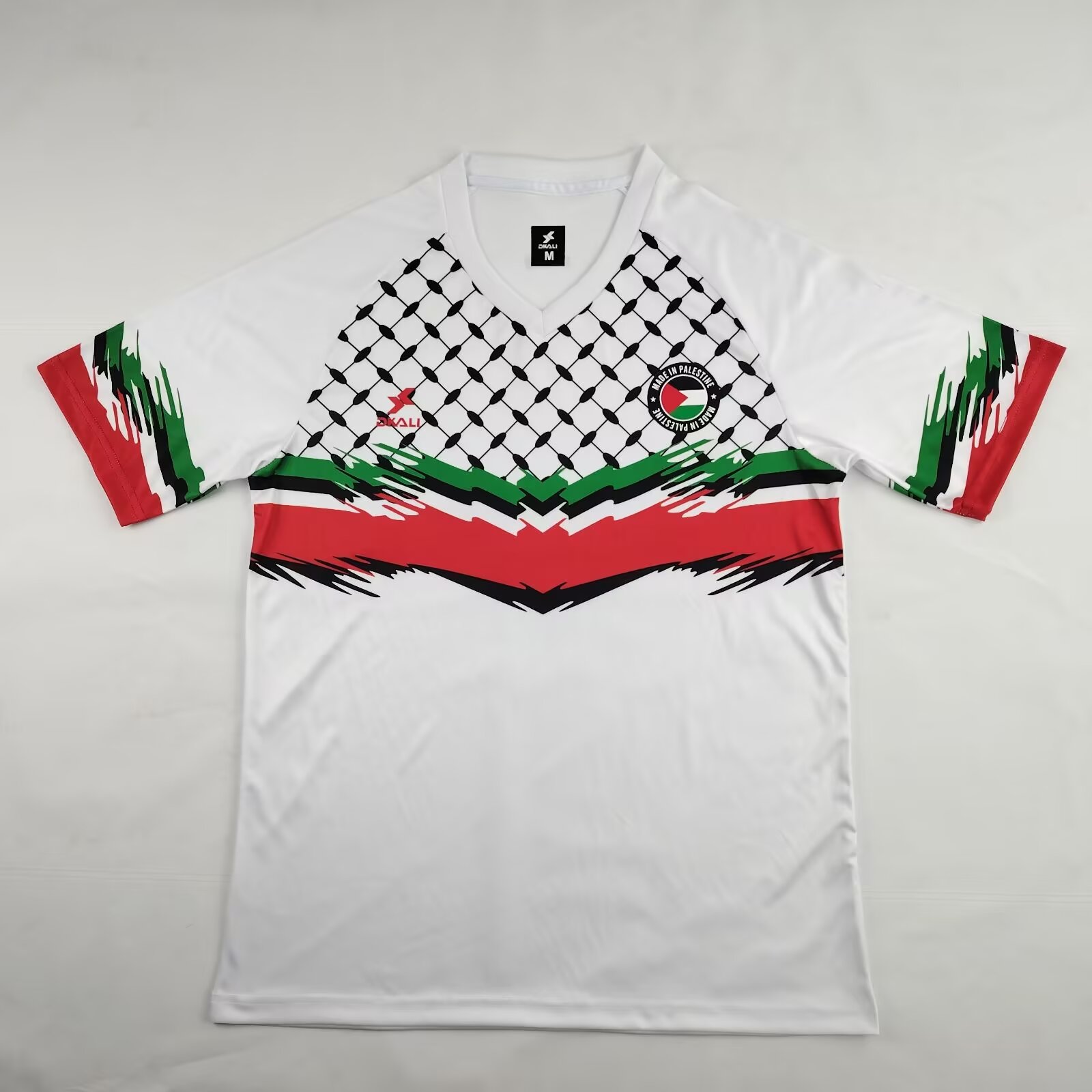 unitedfutballjersey-FC Palestina 24-25 White Barbed Wire Jersey - Fans Version