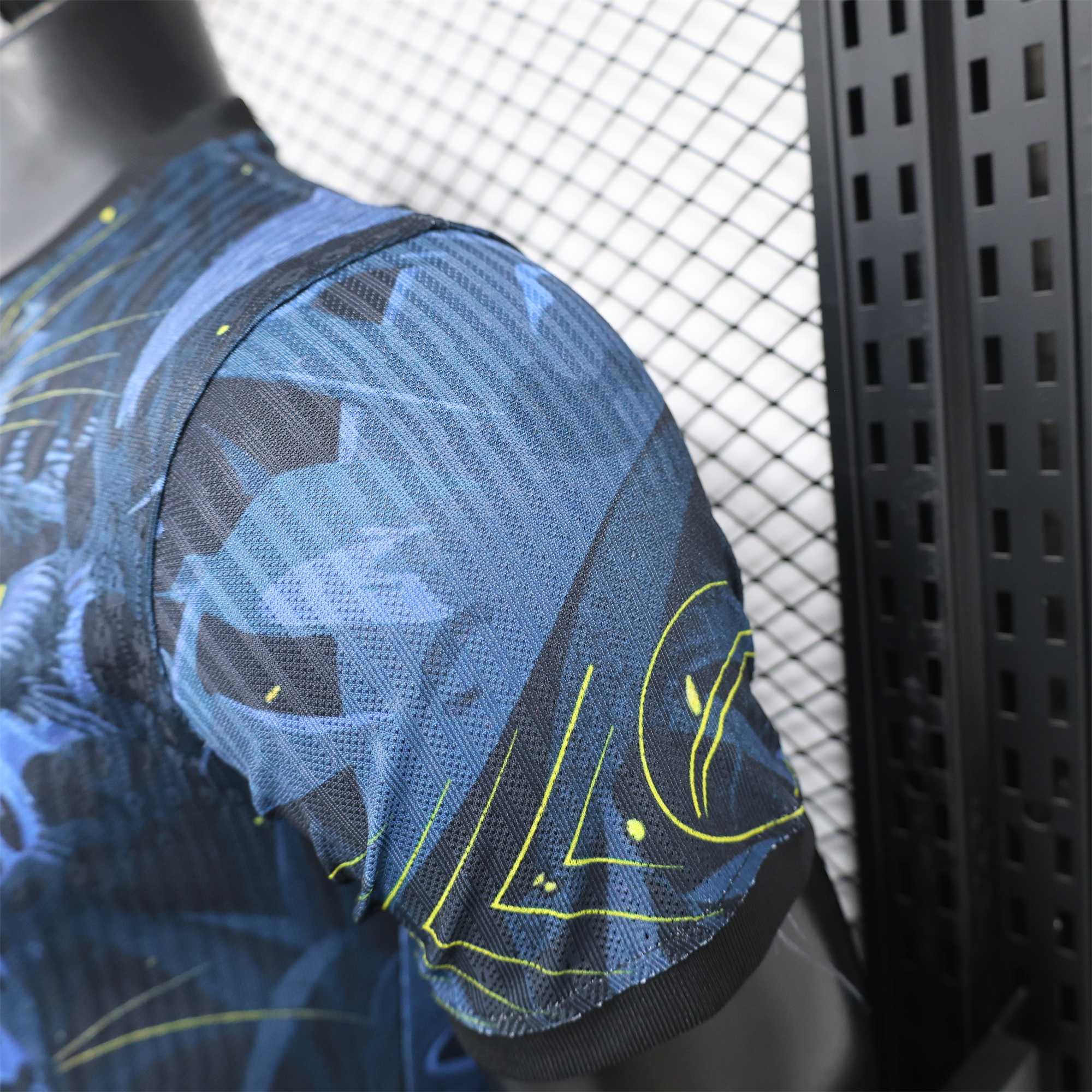 SIUjerseys-Brazil 2024 Black Blue Tiger Jersey - Player Version