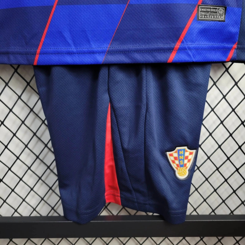 SIUjerseys-Croatia 2024 Away Stadium Kids Kit