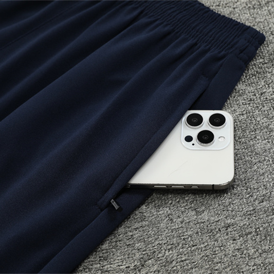 SIUjerseys-Marseille 24-25 Kids Long Sleeve Training Set - Royal Blue