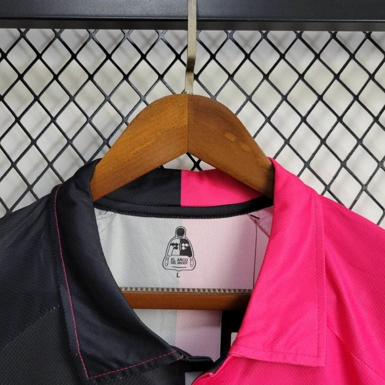 SIUjerseys-Retro Mexico 1998 World Cup Goalkeeper Pink Black Jersey