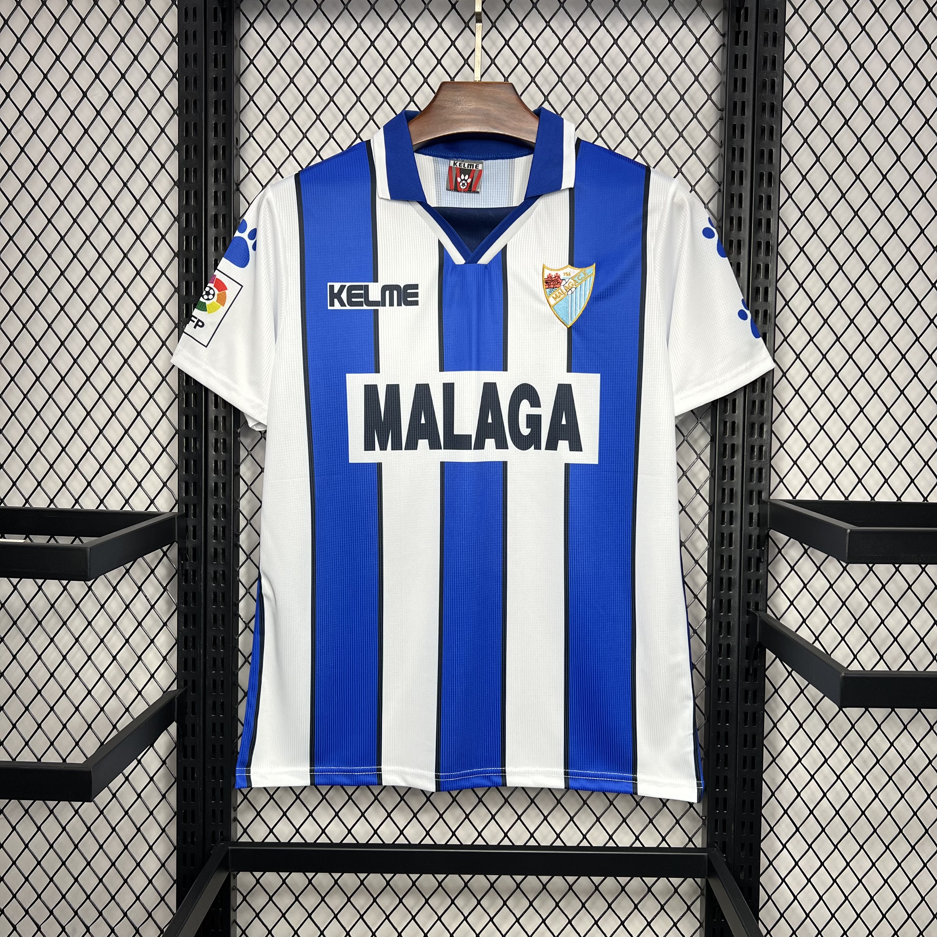 unitedfutballjersey-Retro Málaga 1998-99 Home Jersey