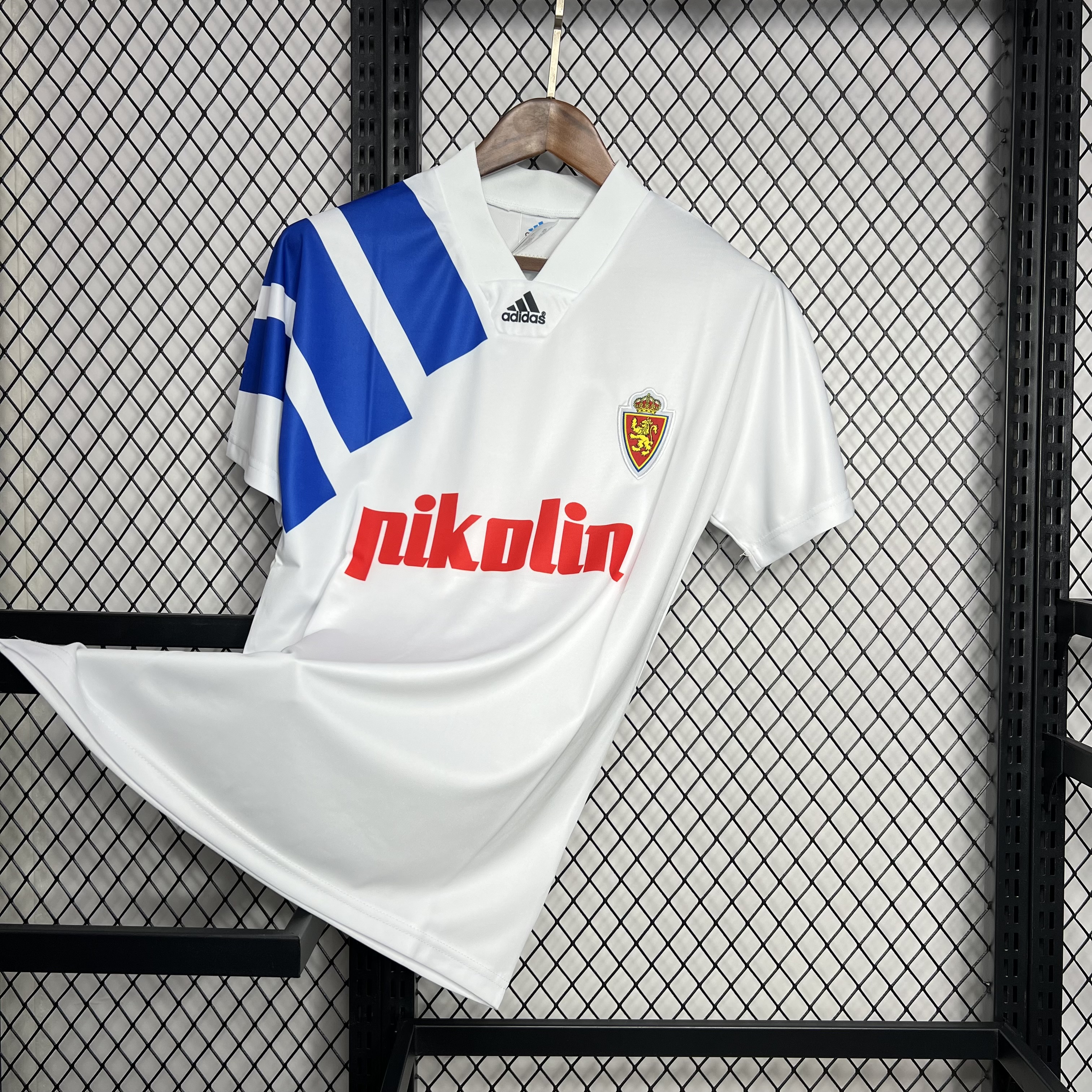 unitedfutballjersey-Retro Real Zaragoza 1992-93 Home Stadium Jersey