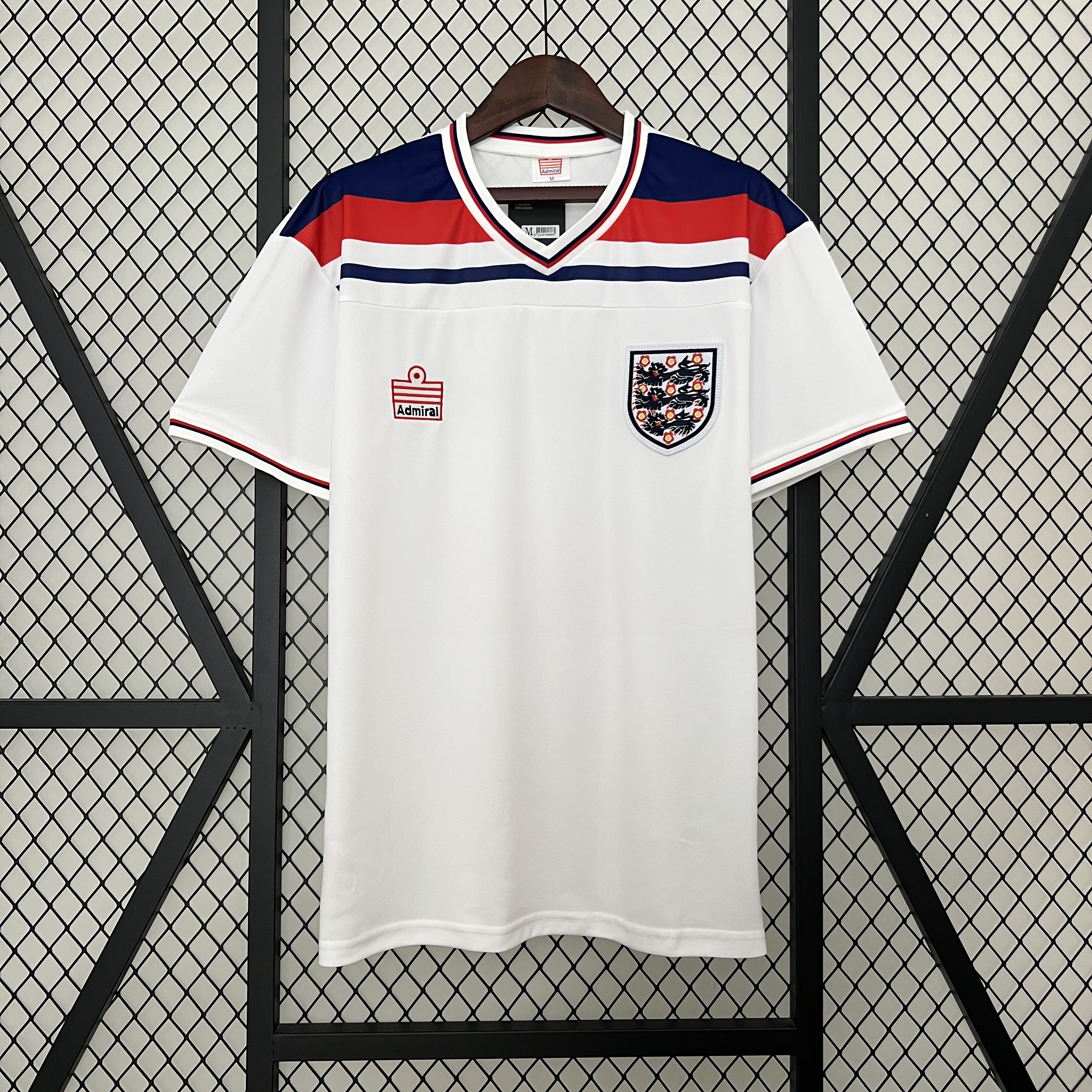 unitedfutballjersey-Retro England 1982 Home Stadium Jersey
