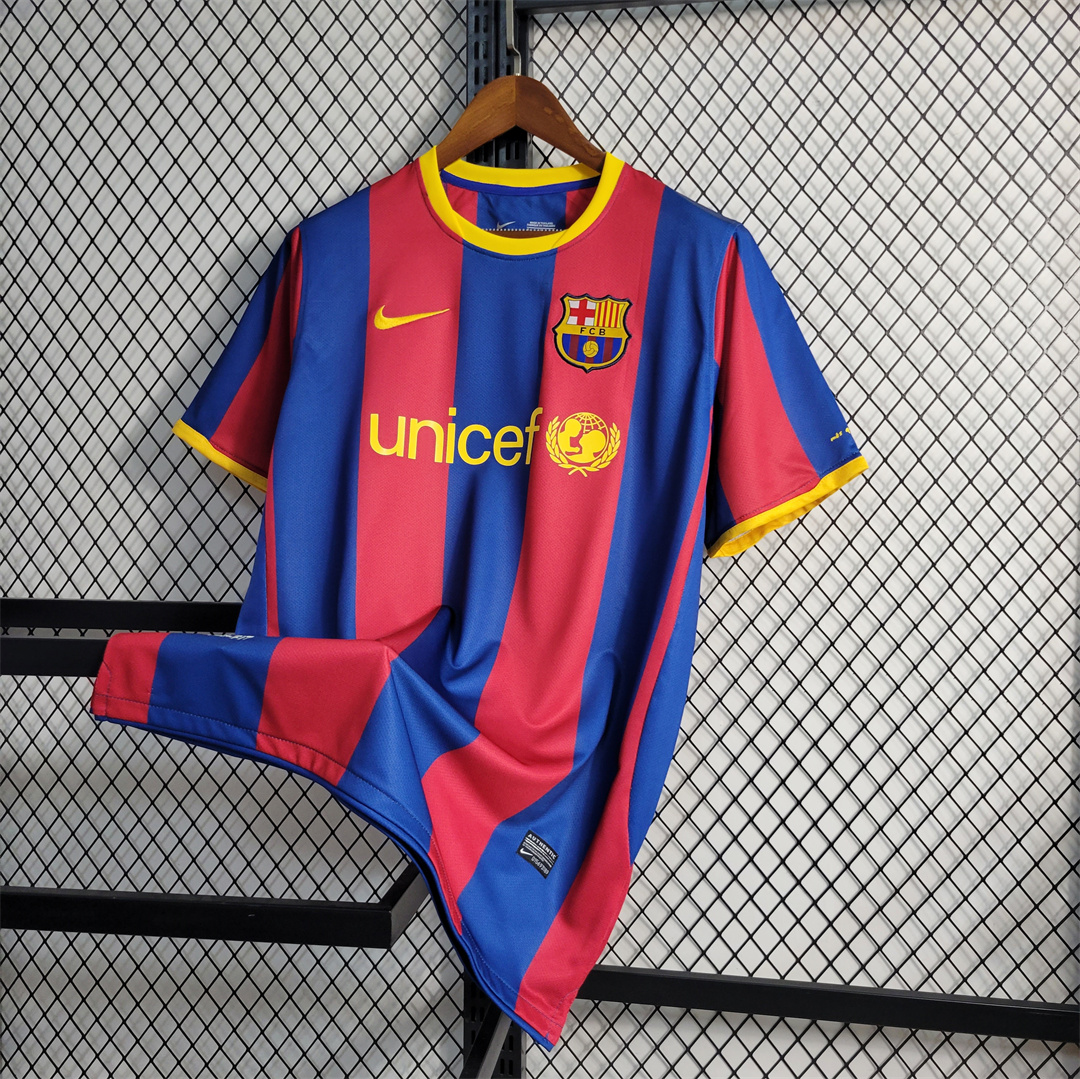 SIUjerseys-Retro Barcelona 10-11 Home Stadium Jersey