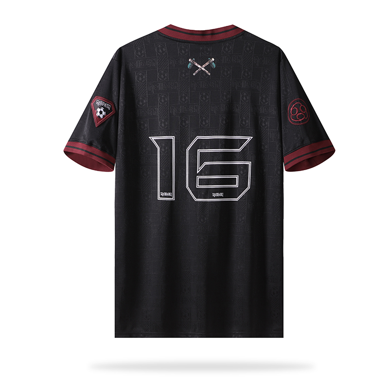 unitedfutballjersey-Retro Iron Maiden 2016 Black Jersey