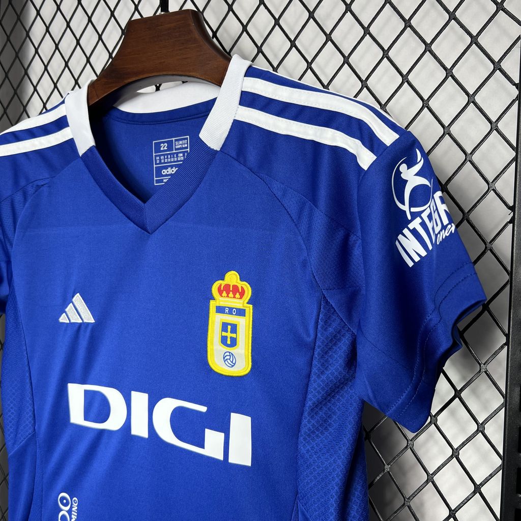 unitedfutballjersey-Real Oviedo 24-25 Home Kids Kit
