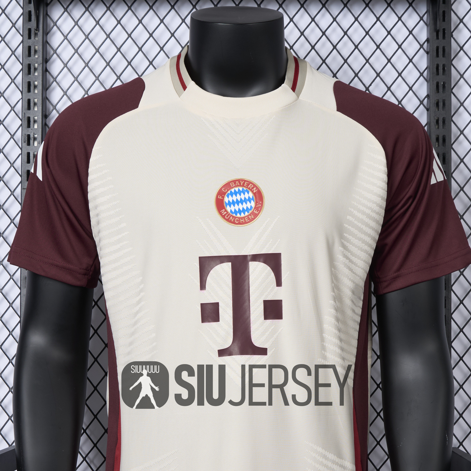 SIUjerseys-Bayern Munich 24-25 Apricot & Red Training Jersey - Player Version