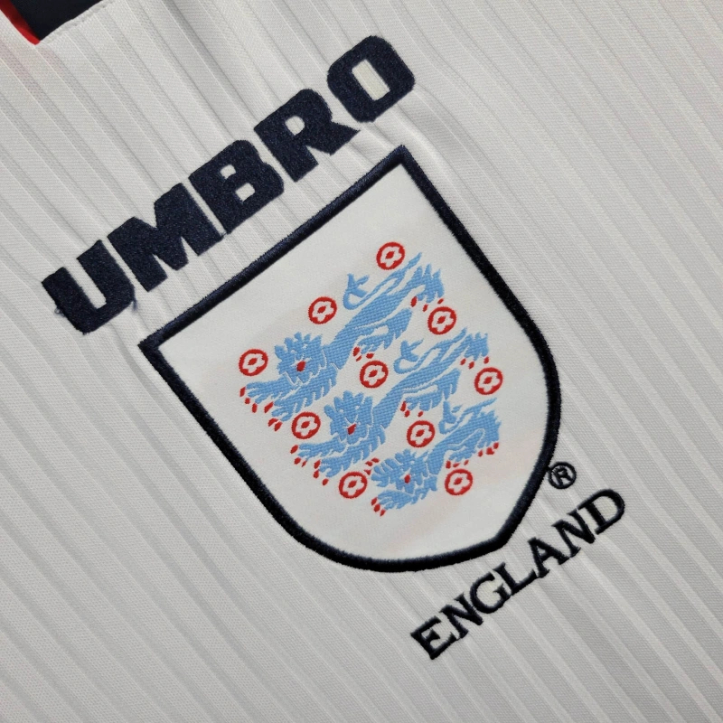 SIUjerseys-Retro England 1998 Home Stadium Long Sleeve Jersey