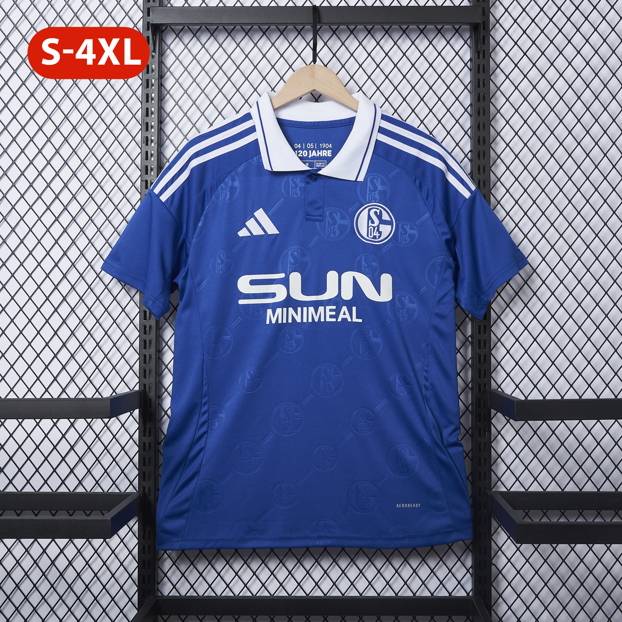Unitedfootballkit.com | Schalke 04 24-25 Home Stadium Jersey - Fans Version -Customize Name, Number and Patch | Worldwide Shipping