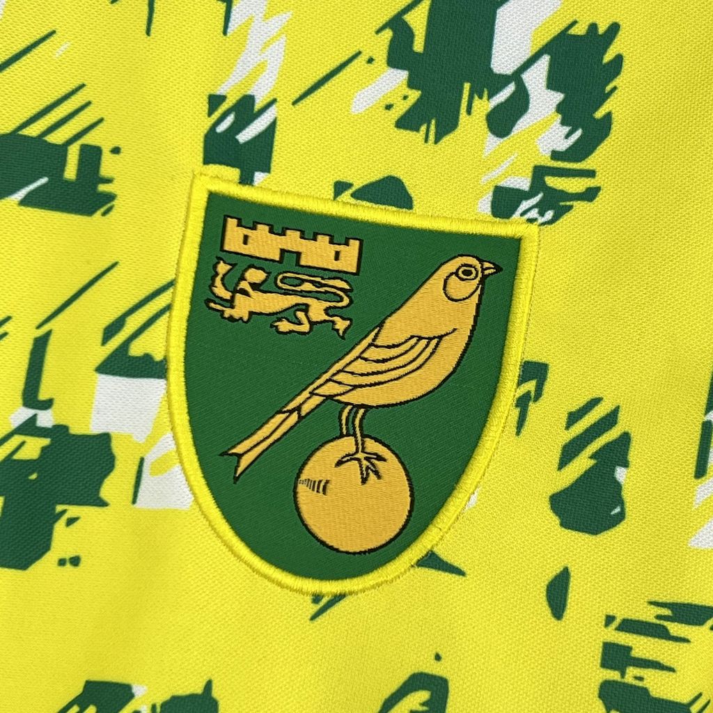 SIUjerseys-Retro Norwich City 1992-94 Home Unsponsored Jersey