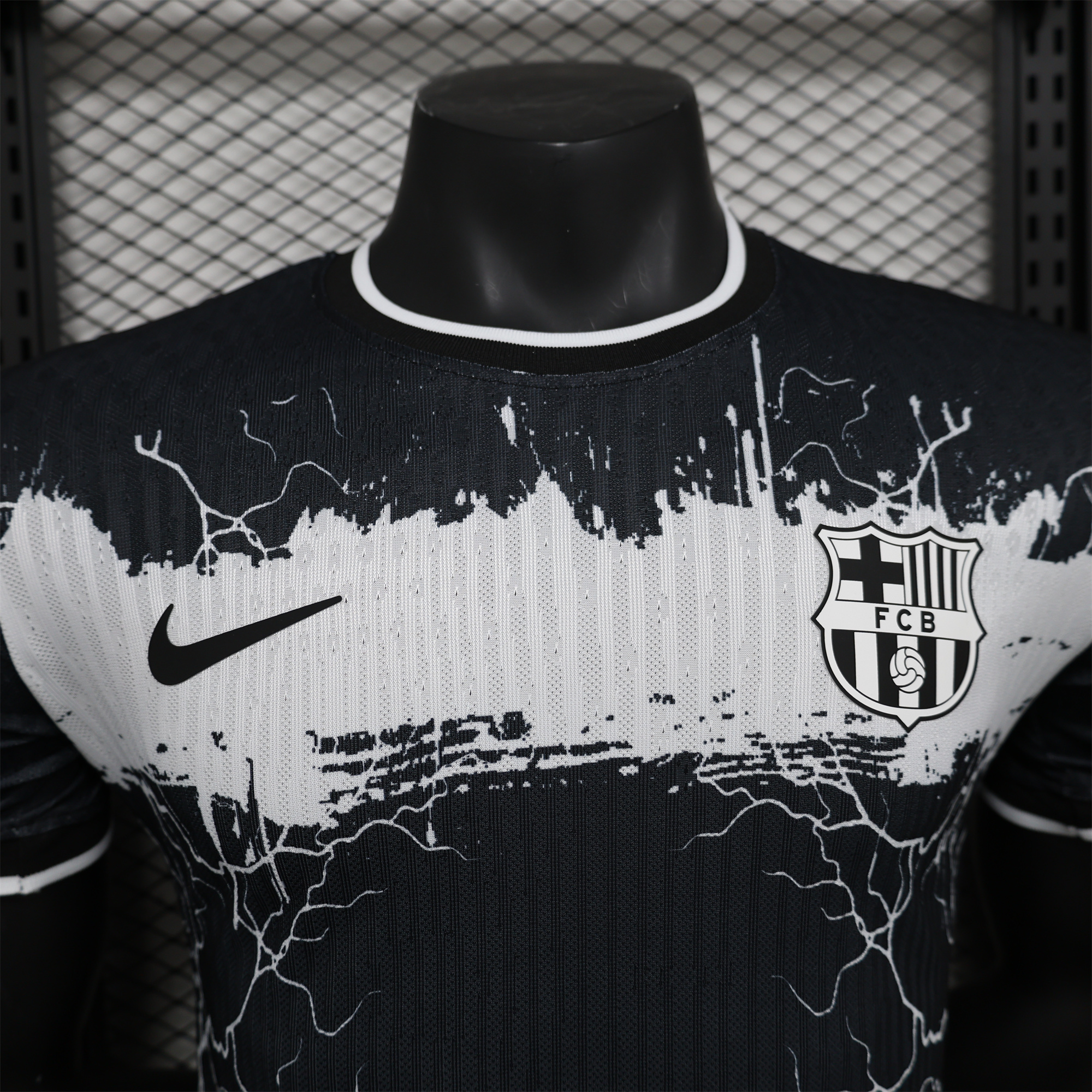 unitedfutballjersey-Barcelona 24-25 White Lightning Special Edition Black Jersey - Player Version
