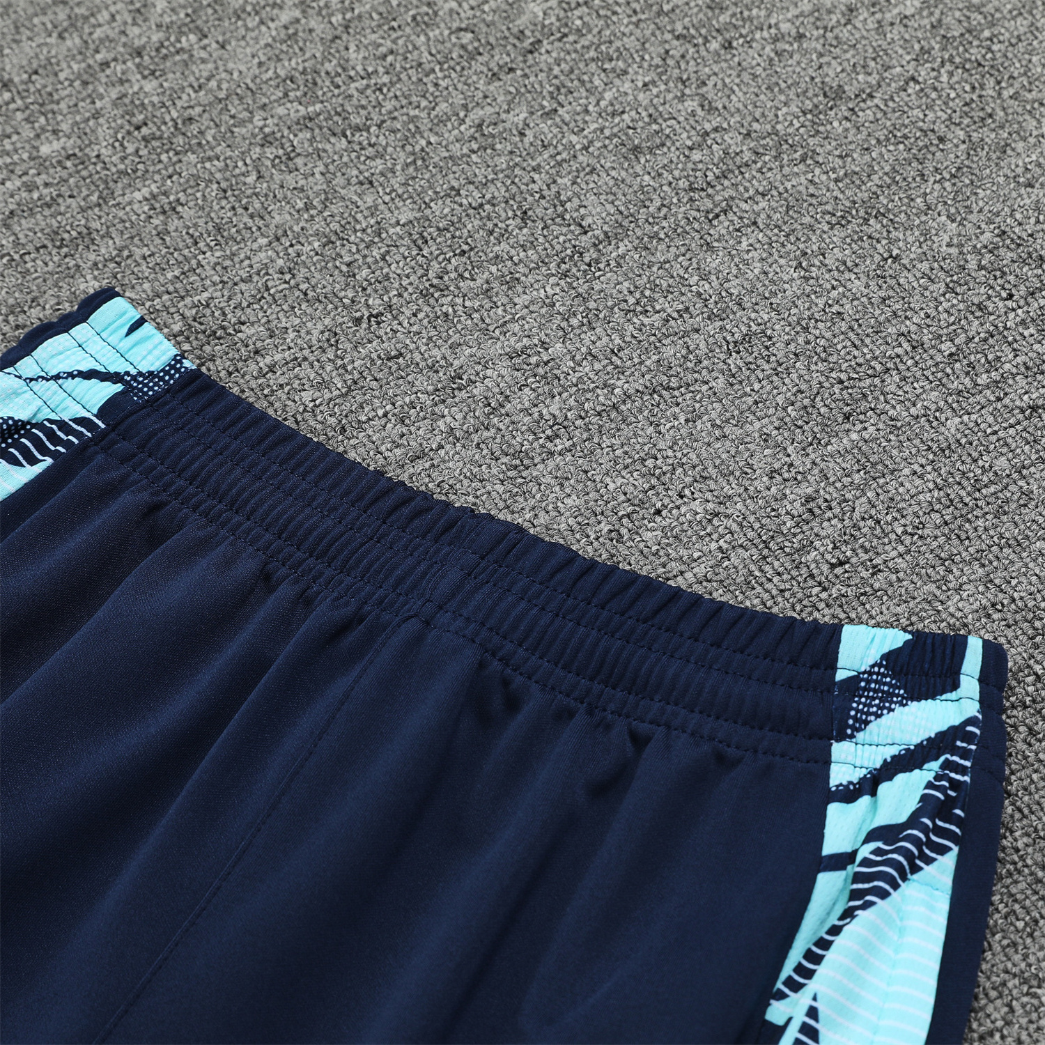 SIUjerseys-Real Madrid 24-25 Training Hoodie Set - Cyan Hoodie and Deep Blue Pants