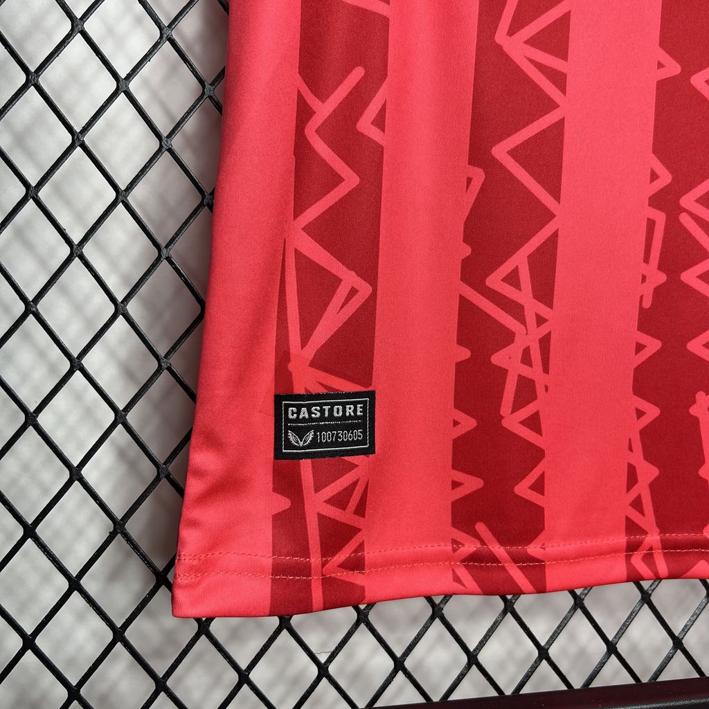 SIUjerseys-Glasgow Rangers 24-25 Red Goalkeeper Kids Kit