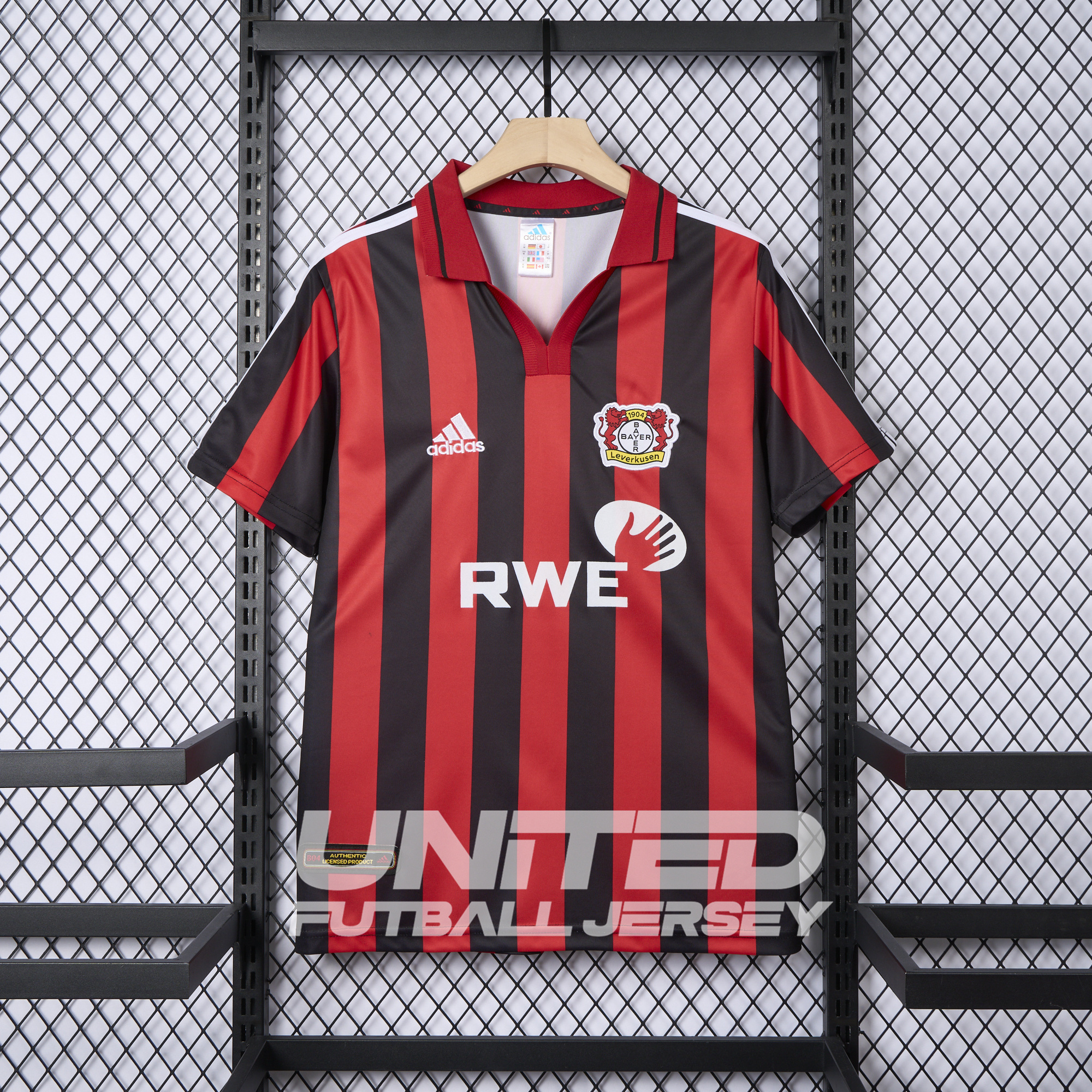 unitedfutballjersey-Retro Bayer 04 Leverkusen 2001-02 Home Jersey