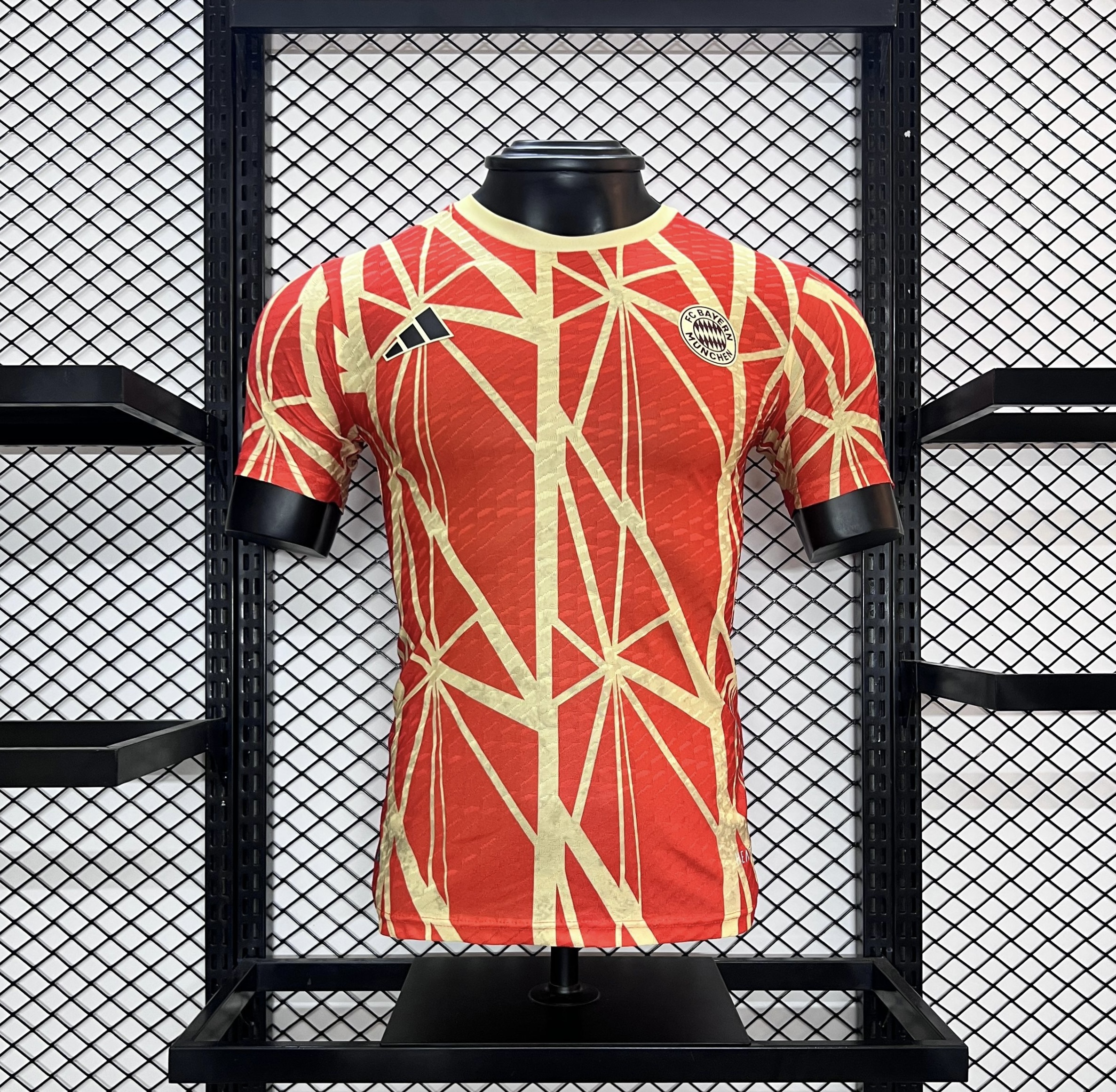 unitedfutballjersey-Bayern Munich 24-25 Red Pre-Match Training Jersey - Player Version