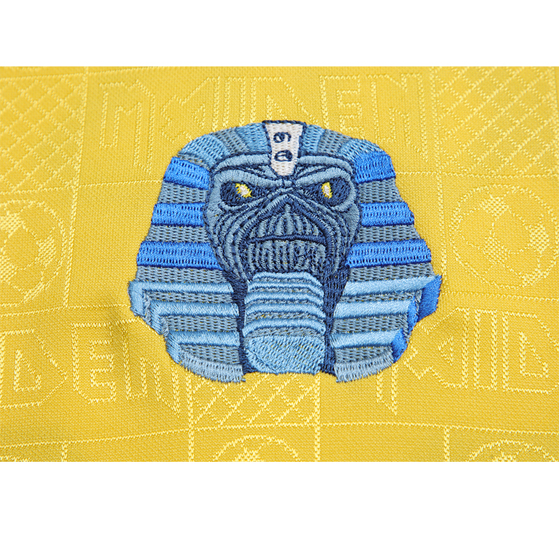 SIUjerseys-Retro Iron Maiden 2008 Yellow Jersey