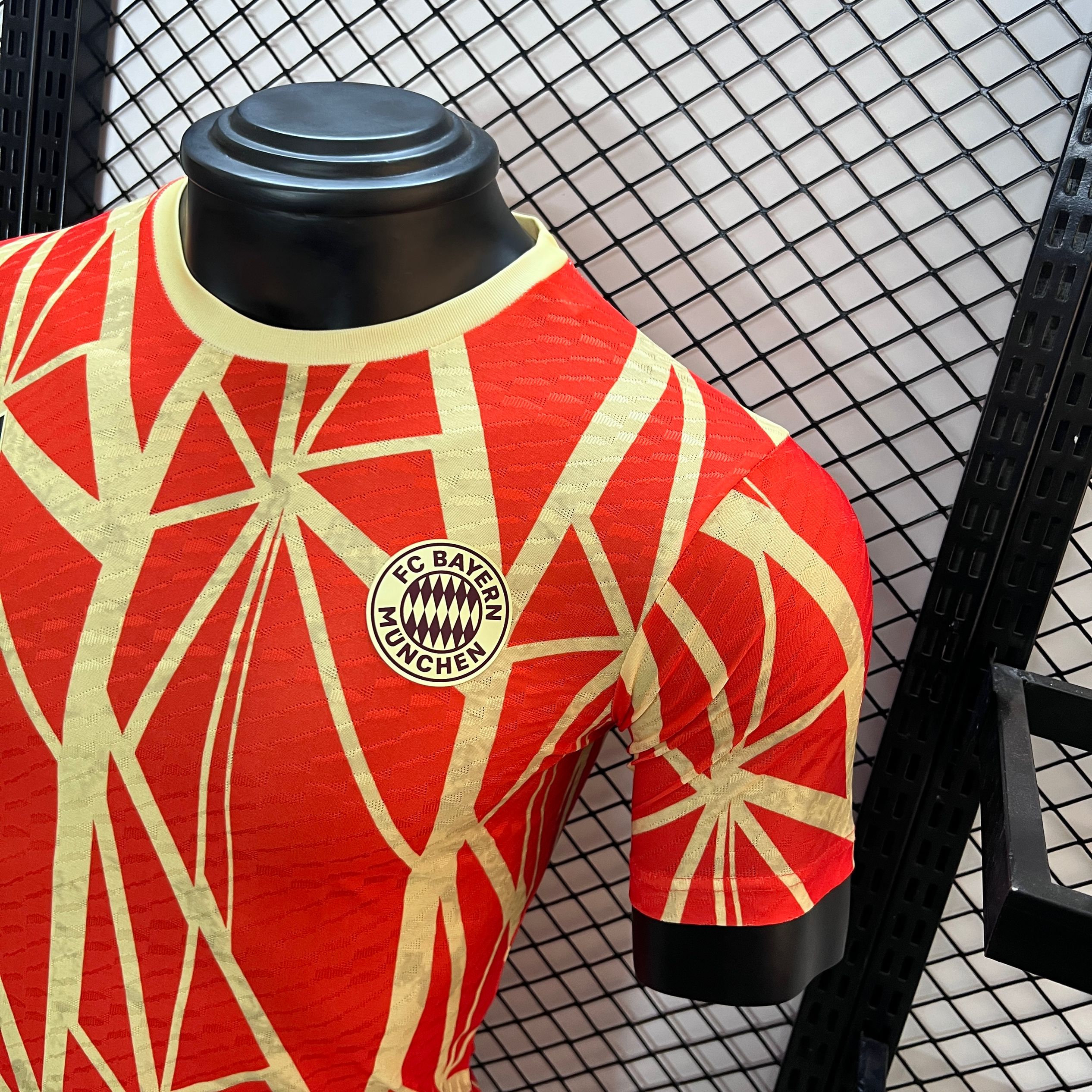 unitedfutballjersey-Bayern Munich 24-25 Red Pre-Match Training Jersey - Player Version