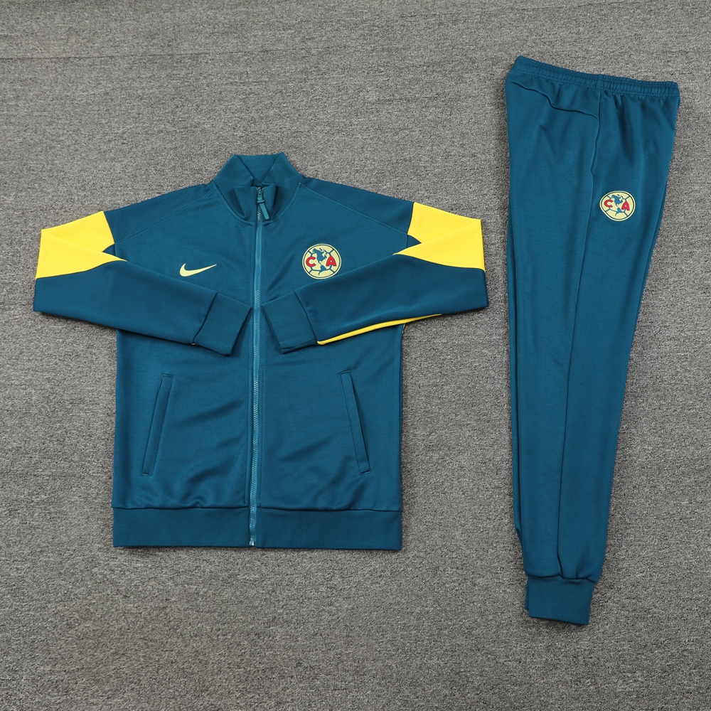 SIUjerseys-Club América 24-25 Jacket Training Tracksuit - Lake Green