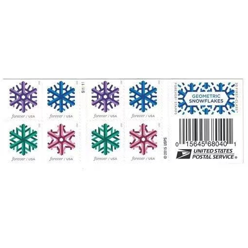 Geometric SnowFlakes 2015Stamnow.com