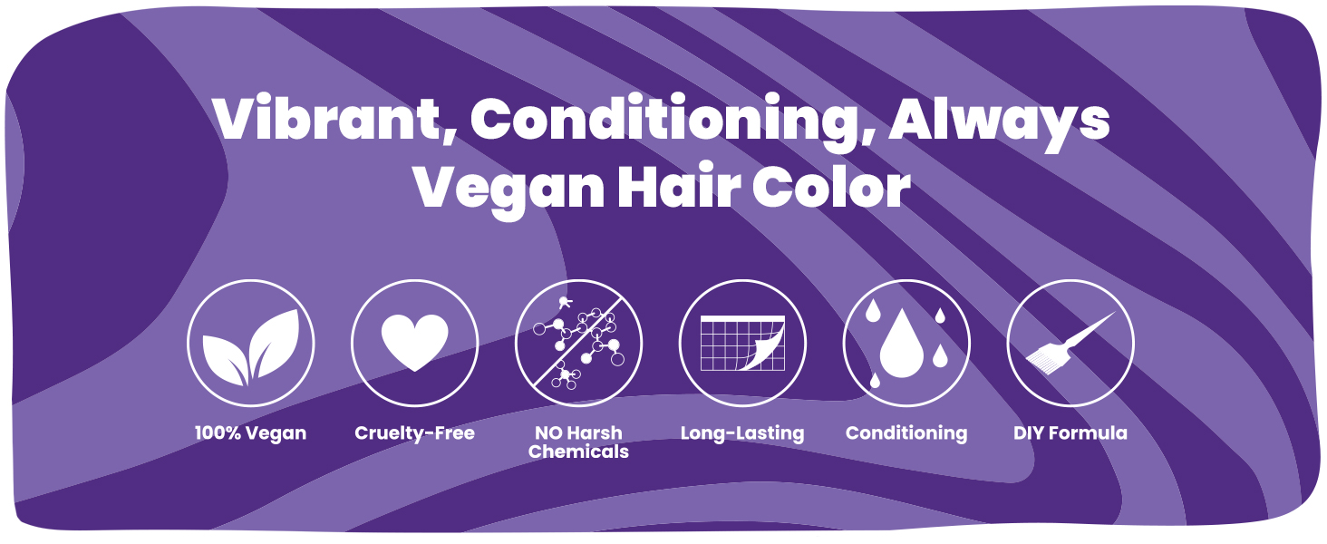 ARCTIC FOX Vegan and Cruelty-Free Semi-Permanent Hair Color Dye (8 Fl Oz, PURPLE AF)