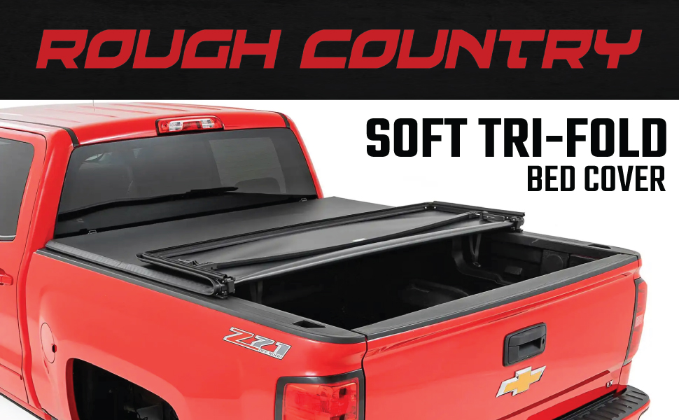 Soft Tri Fold Truck Bed Cover on Chevrolet Silverado Pickup Truck