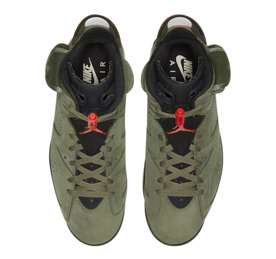 Travis Scott x Air Jordan 6 Medium Olive CN1084-200