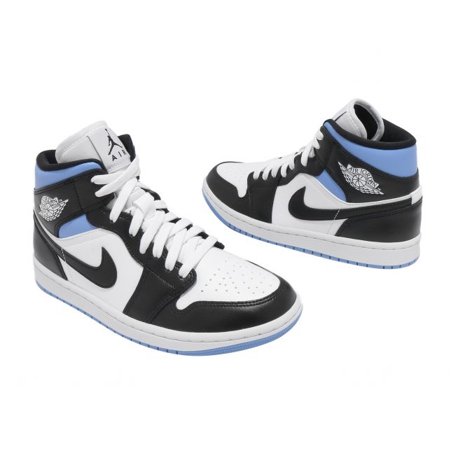 Air Jordan 1 Mid WMNS White Black University Blue BQ6472102