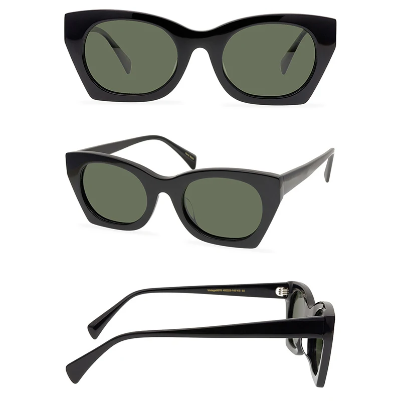 Belight Optical New Arrival Handmade Quality Cool Butterfly Shape Women Men UV400 Protection with Case Oculos  Sunglasses 9578