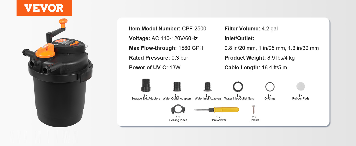 pond pressure filter