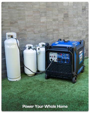 DuroMax XP16000iH Dual Fuel Digital Inverter with Propane tanks