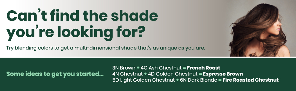 Can not find the shade you are looking for? Mix 2 or more shades for your own color