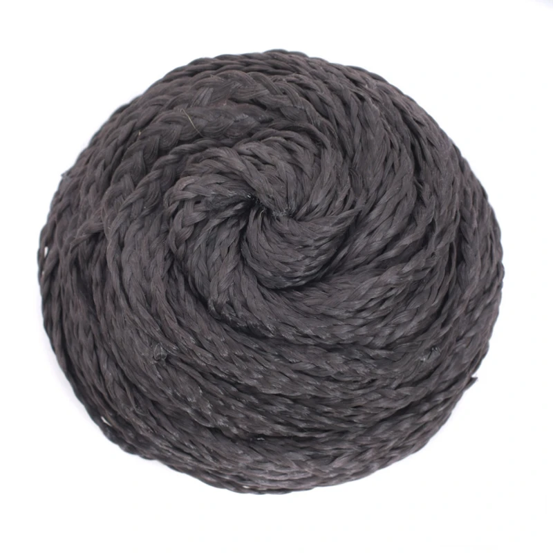 Synthetic Hair Cover Braided Donut Afro Braid Hair Pieces Scrunchies Dancer Hair Bun Updo Headwear for Women