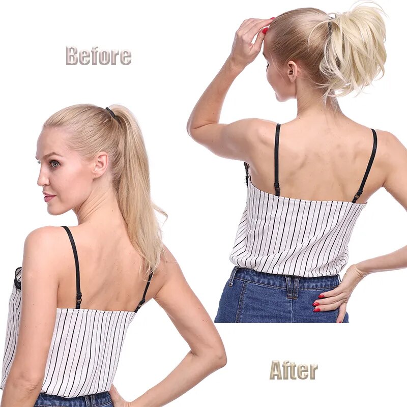 BENEHAIR Synthetic Hair Bun Claw Ponytail Clip in Hair Extensions Fake Hair Hairpiece For Women Ponytail Hair Wavy Messy Bun