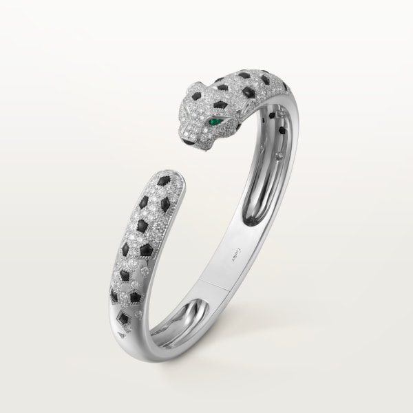 Panthère de Cartier bracelet White gold, emeralds, onyx, diamonds