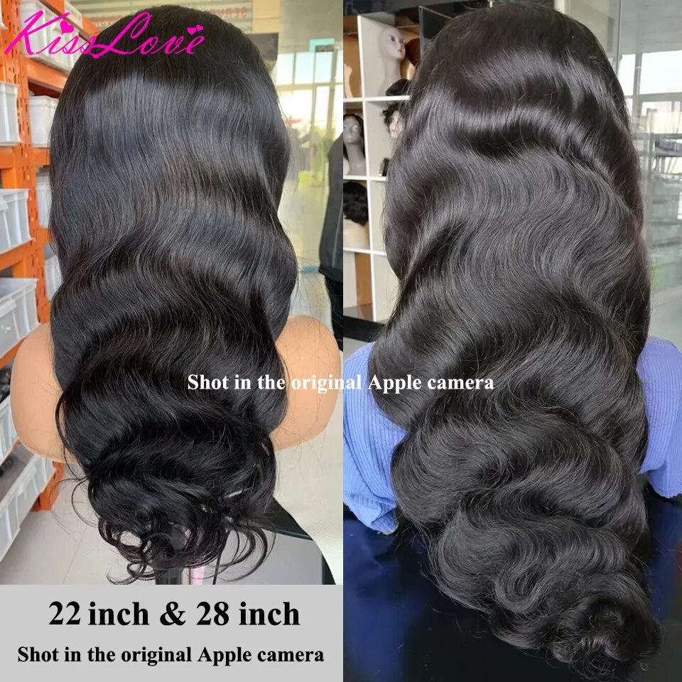 Body Wave 13x4/13x6 HD Lace Front Human Hair Wigs Pre Plucked Brazilian 360 Full Lace Frontal Wigs Remy 5x5 HD Lace Closure Wig