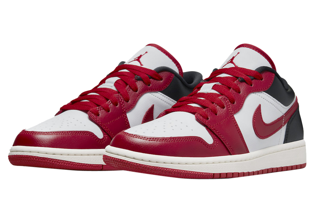 Air Jordan 1 Low WMNS White Red Black DC0774-160