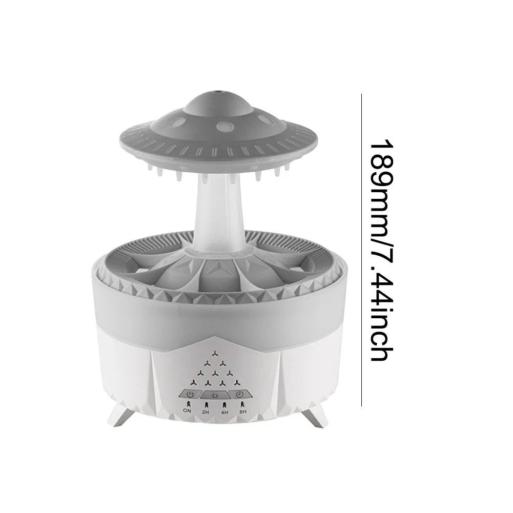 UFO Water Drop Humidifier 350ML Rain Cloud Air Humidifier Aromatherapy Essential Oils Aroma Diffuser USB Air Diffuser Mist Maker