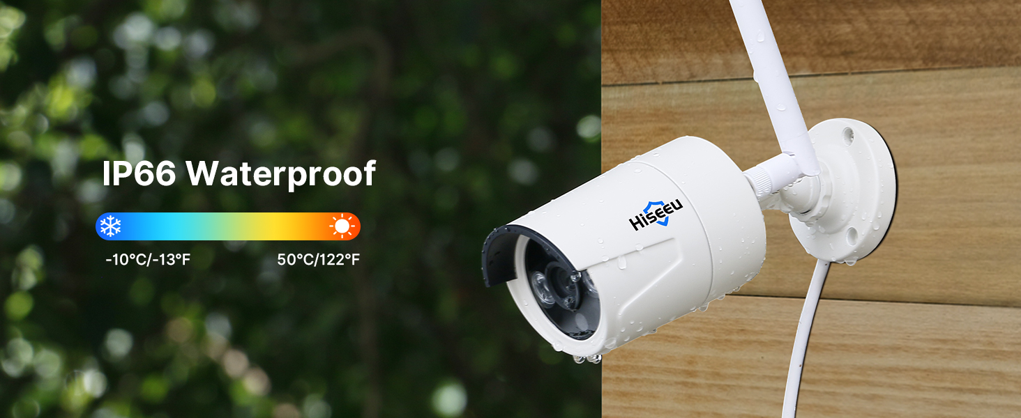 IP66 waterproof security camera system