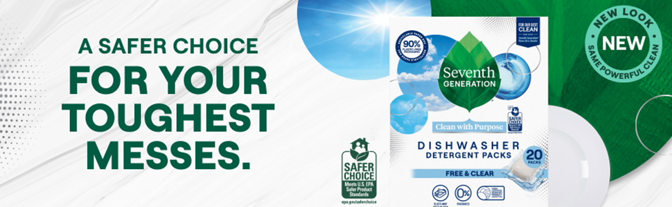 Seventh Generation Dishwasher Detergent packs