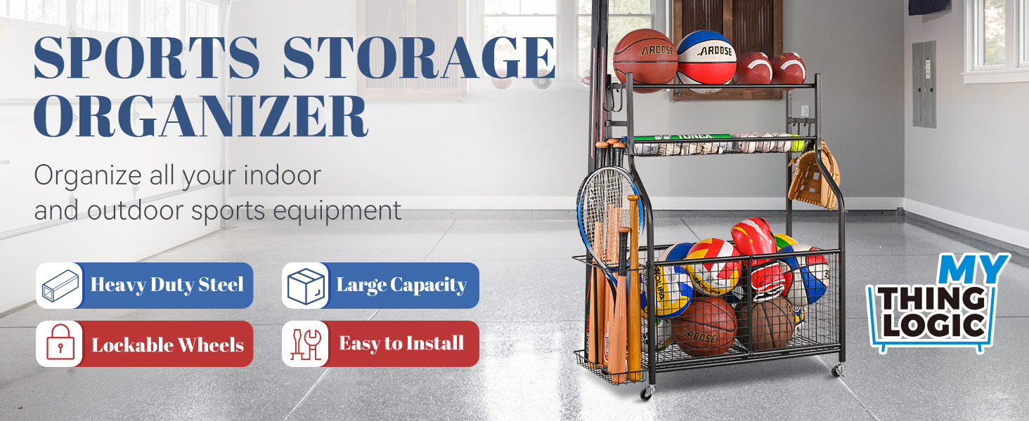 sports storage organizer