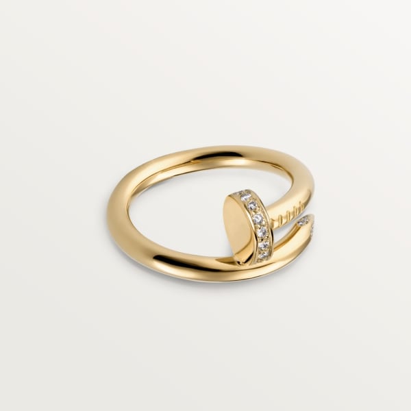 Juste un Clou ring Yellow gold, diamonds