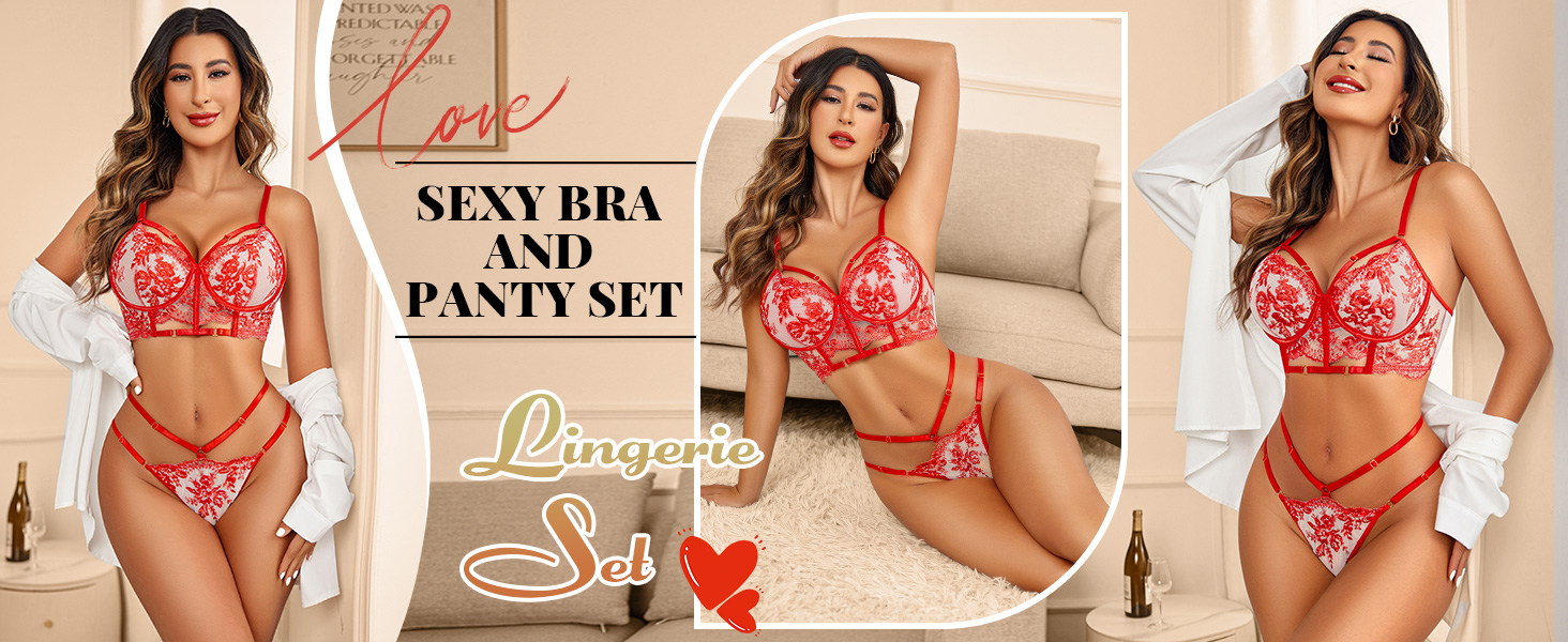 bra and panty sets for women